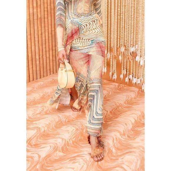 NWT Ulla Johnson Maxi Ruffle Ruched Alyssa Skirt - Picture 3 of 8